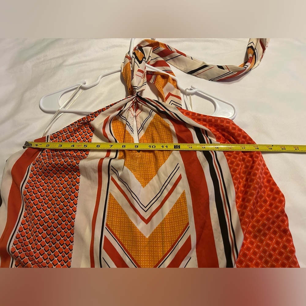 Banana Republic Factory Multicolor Twist-Neck Midi Dress Size Medium NWT - Picture 5 of 8